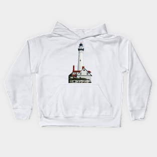 The Light at Wind Point Kids Hoodie